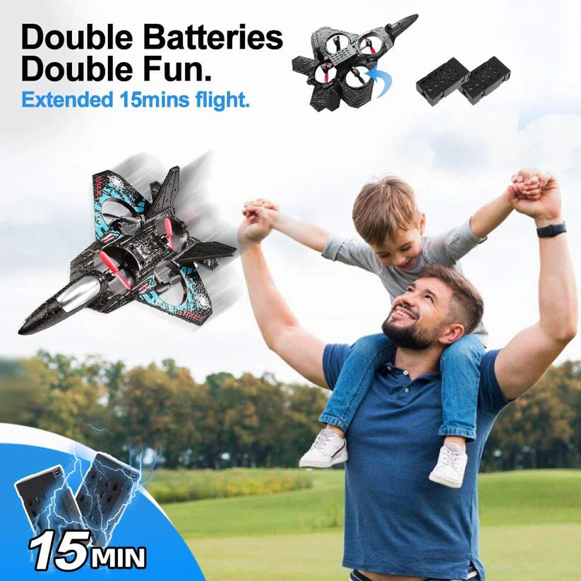 طائرة تحكم عن بُعد: طائرة شراعية مزودة بإضاءة! ✈️ ٥.٠ (٦)