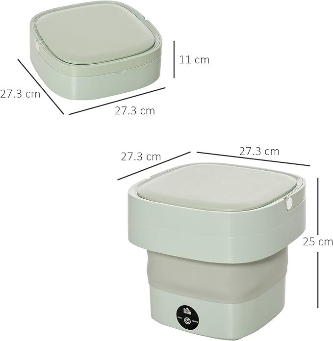 غسالة ملابس صغيرة قابلة للطي