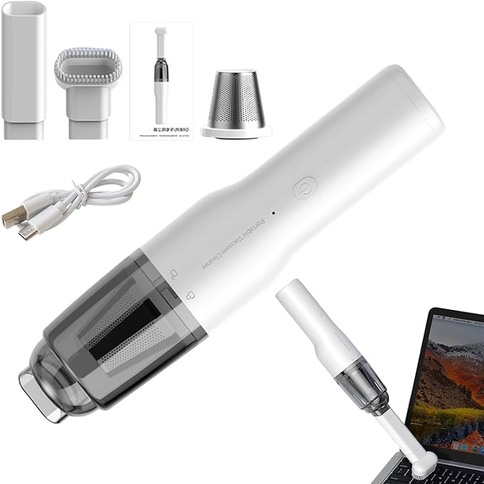 مكنسة كهربائية صغيرة معدنية