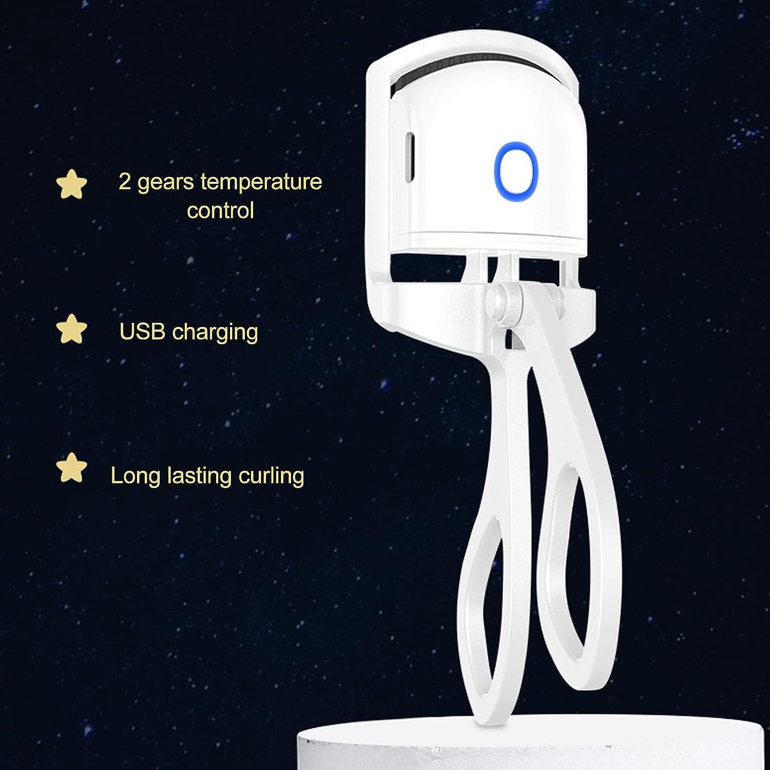 مكبس الرموش الكهربائي المسخن