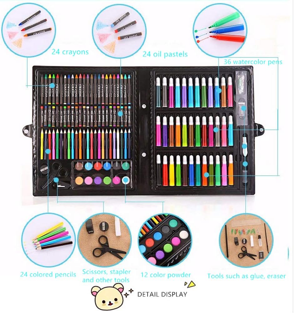 Kids Art Drawing Crayon 150 Color Set