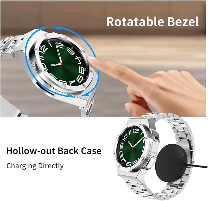 Luxury Stainless Steel  Galaxy Watch 6