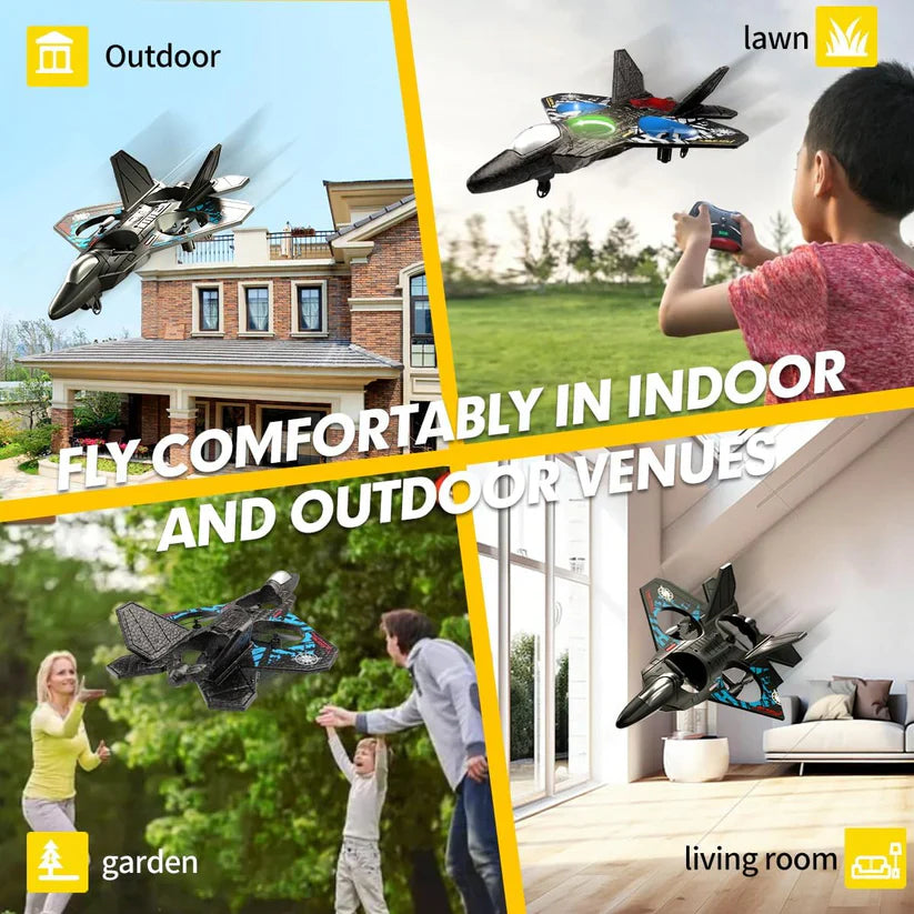 طائرة تحكم عن بُعد: طائرة شراعية مزودة بإضاءة! ✈️ ٥.٠ (٦)