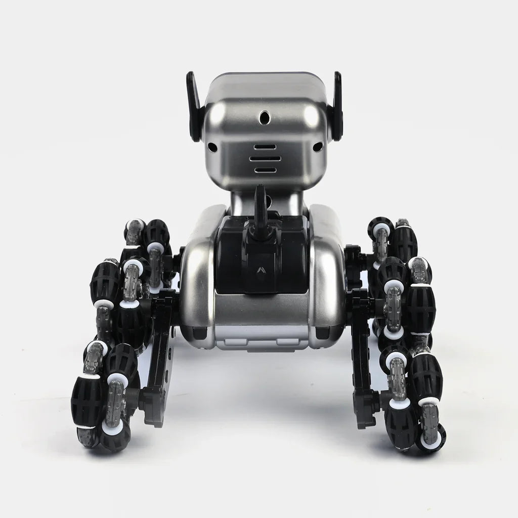 Remote Control Robot, 2.4Ghz Robot Dog, Eight-wheel Drive Stunt Robot, With Music & Light