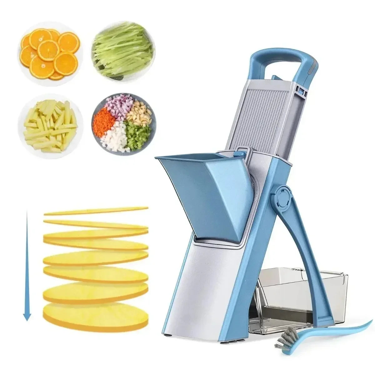Multifunctional Kitchen Vegetable Cutter Chopper Adjustable Blade Slicer