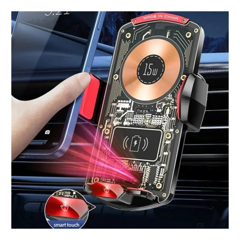 شاحن سيارة كريستالي وحامل هاتف