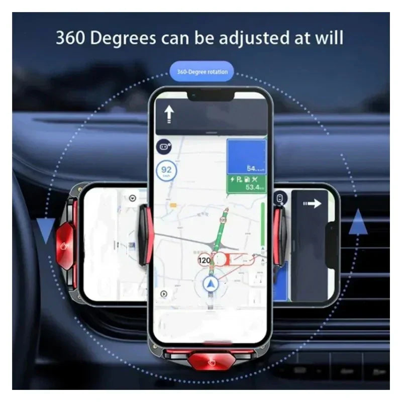 شاحن سيارة كريستالي وحامل هاتف